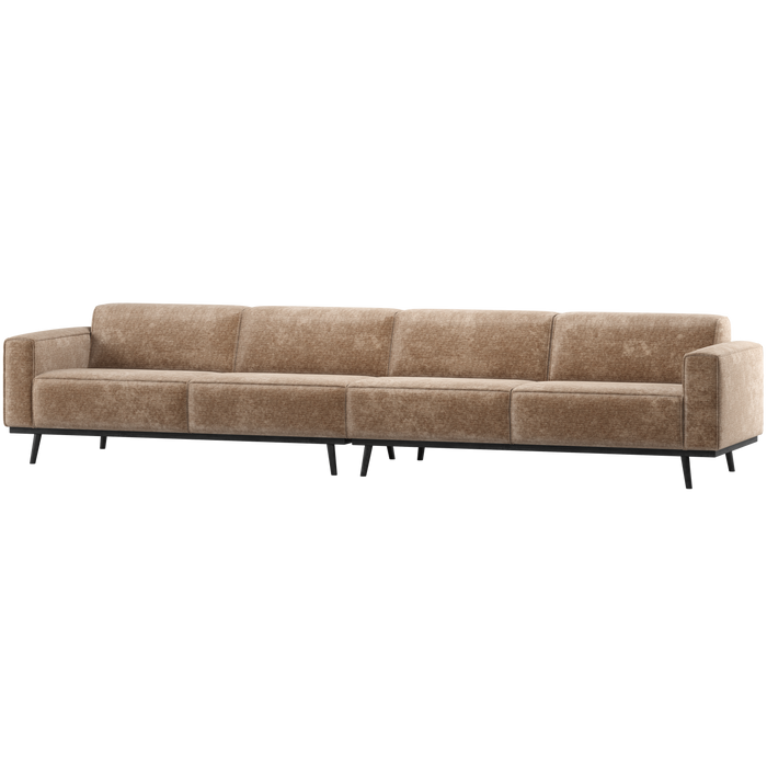 WOOOD Statement XL 4-Zits Bank 327 cm - Chenille - Velvet Taupe