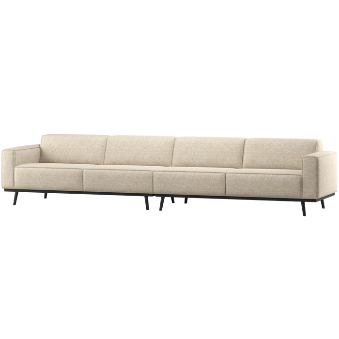 WOOOD Statement XL 4-Zits Bank 327 cm - Polyester - Beige Melange