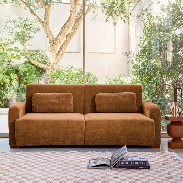 sweeek - 3-zits slaapbank stof