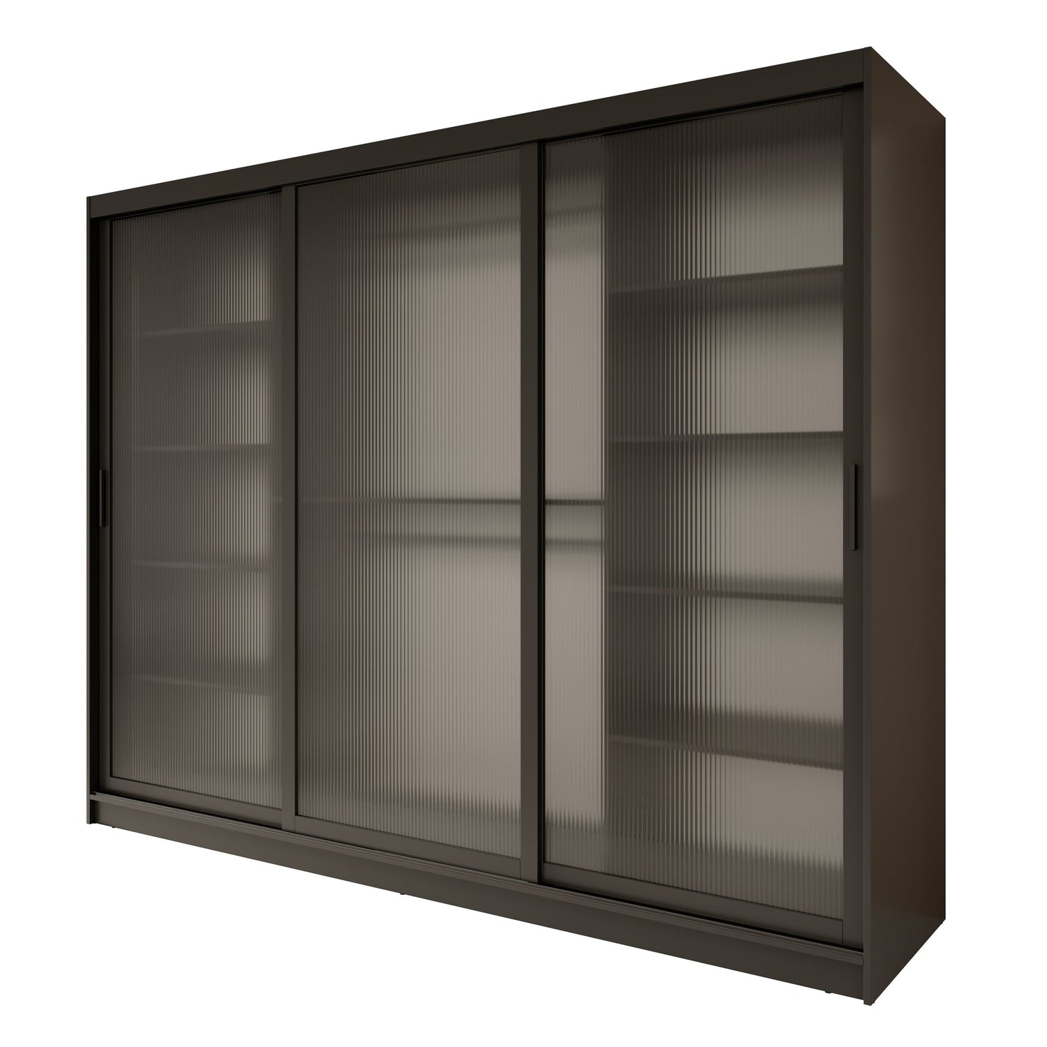 Meubella - Kledingkast Fessaro - Zwart - 250 cm