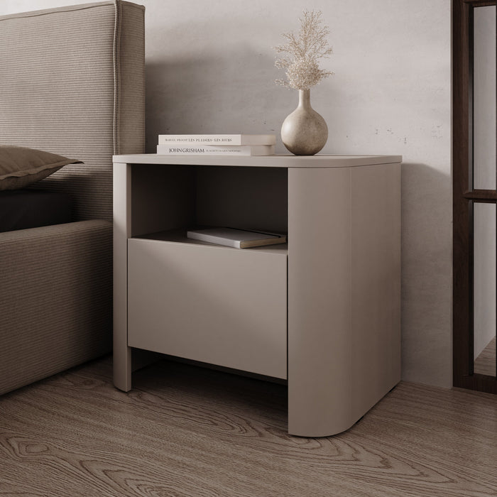 Meubella - Barbados - Nachtkastje - Beige