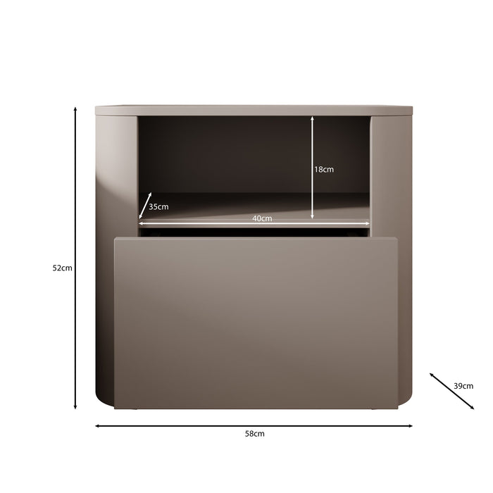 Meubella - Barbados - Nachtkastje - Beige