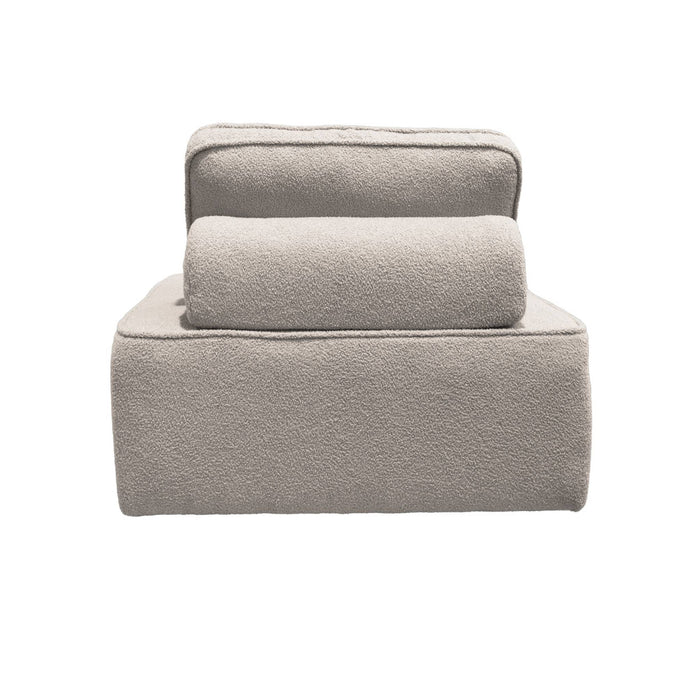 sweeek - Fauteuils boucléstof 1 zitplaats (set van 3)