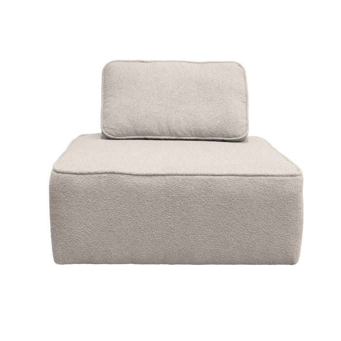 sweeek - Fauteuils boucléstof 1 zitplaats (set van 3)