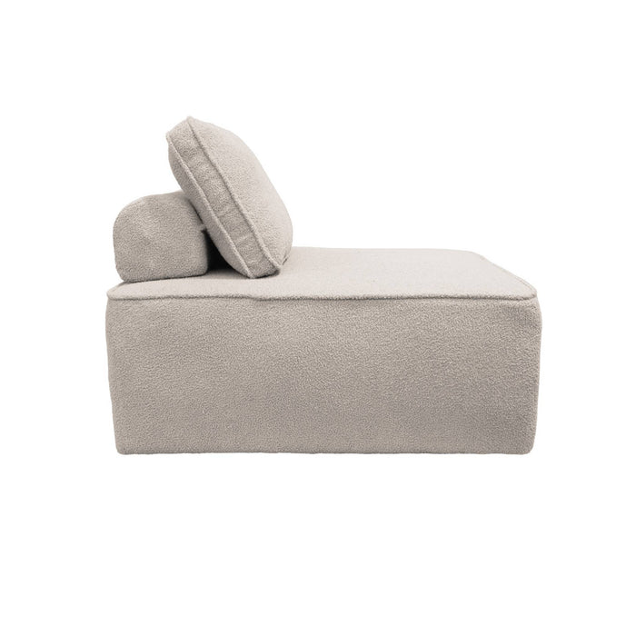 sweeek - Fauteuils boucléstof 1 zitplaats (set van 3)
