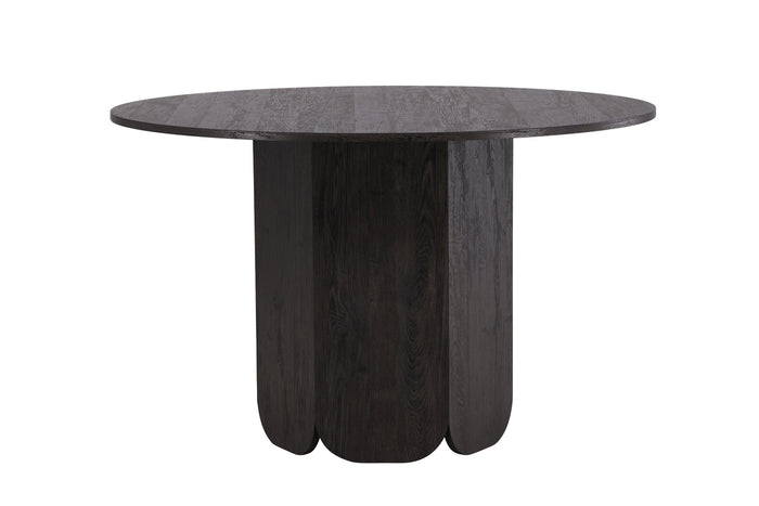Fjôrd - Eettafel Rond - Zwart - 120x120x75cm - Tekla