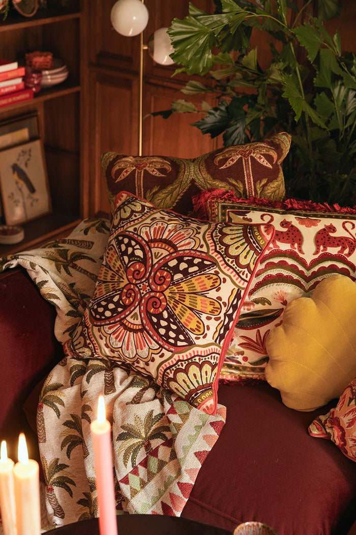 Sissy-Boy Multicolour sprei met palmbomen (130x180 cm)