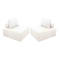 sweeek - Fauteuils boucléstof 1 zitplaats (set van 2)