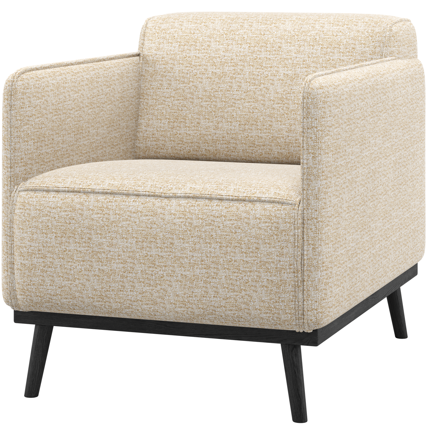 WOOOD Statement Fauteuil Met Arm - Polyester - Beige Melange