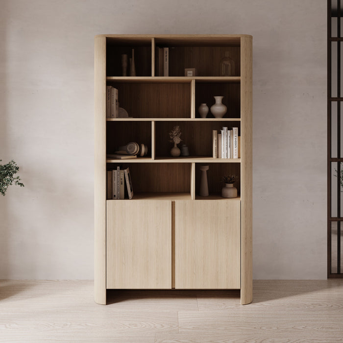 Meubella - Barbados - Boekenkast - Eiken - 103x39x170 cm