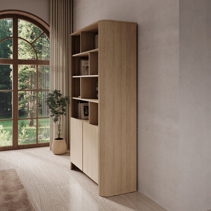 Meubella - Barbados - Boekenkast - Eiken - 103x39x170 cm