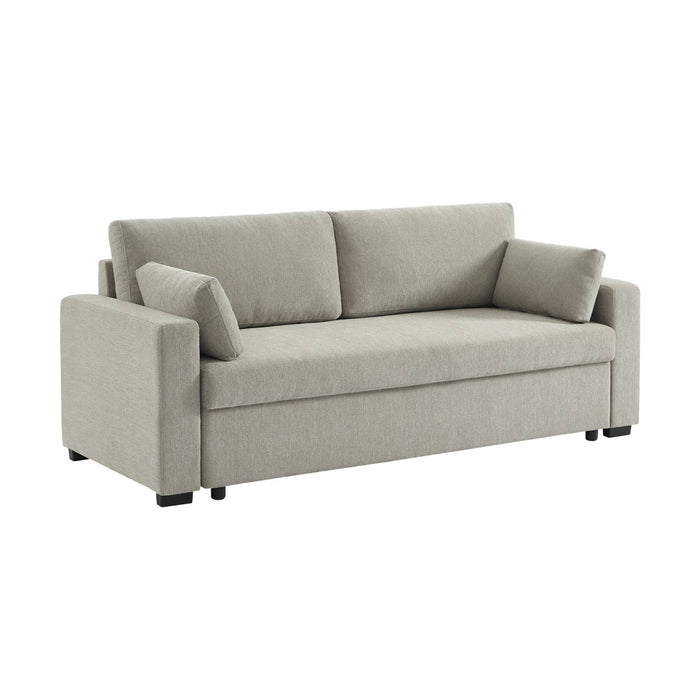 sweeek - Driezits slaapbank in chenille stof