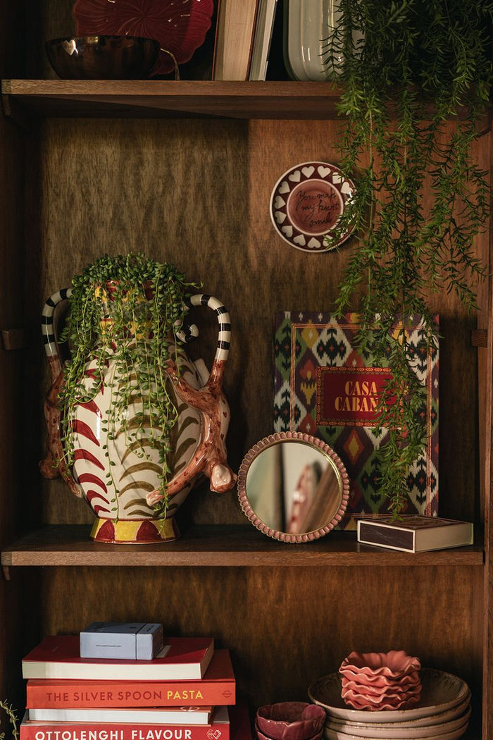 Sissy-Boy Roze scalloped spiegel