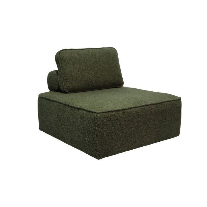 sweeek - Fauteuils boucléstof 1 zitplaats (set van 3)