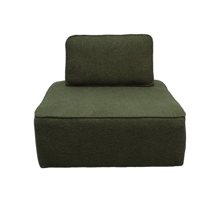 sweeek - Fauteuils boucléstof 1 zitplaats (set van 3)