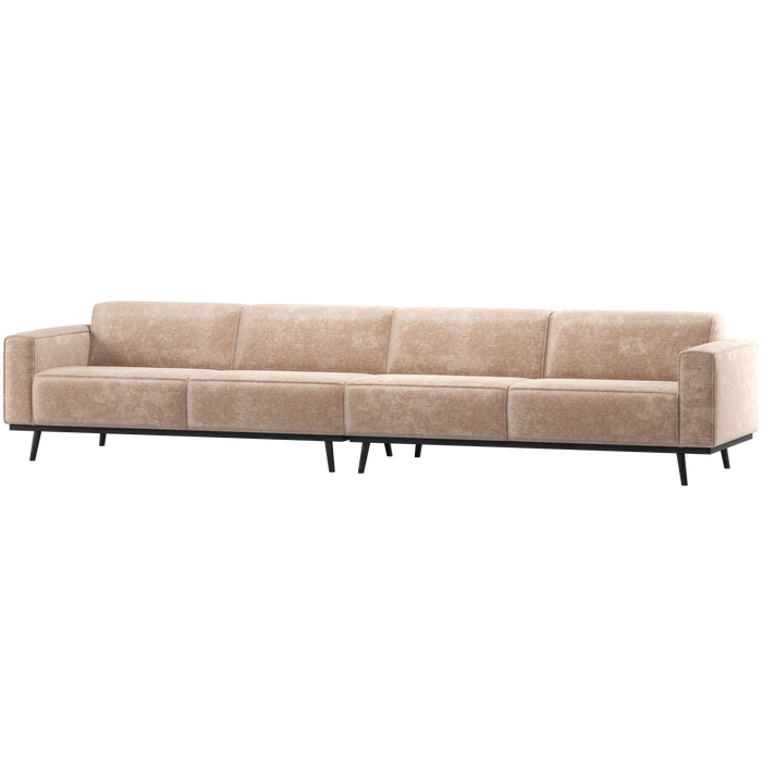 WOOOD Statement XL 4-Zits Bank 327 cm - Chenille - Velvet Naturel