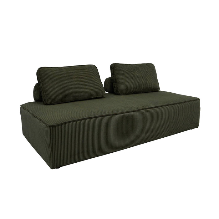 sweeek - Set van fauteuils voor modulaire bank 4 zitplaatsen corduroy