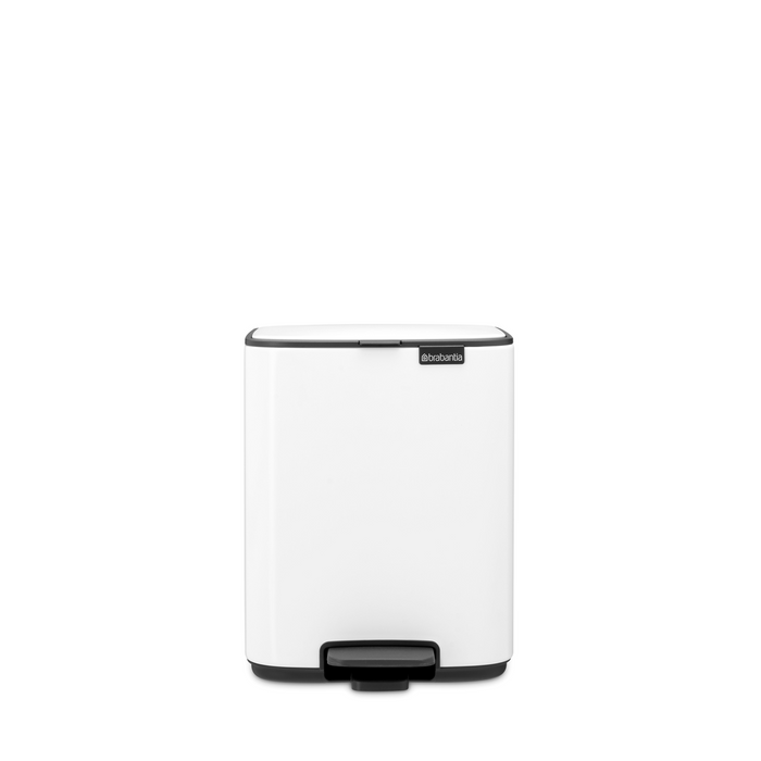 Brabantia Bo Pedaalemmer 7L, kunststof binnenemmer - White