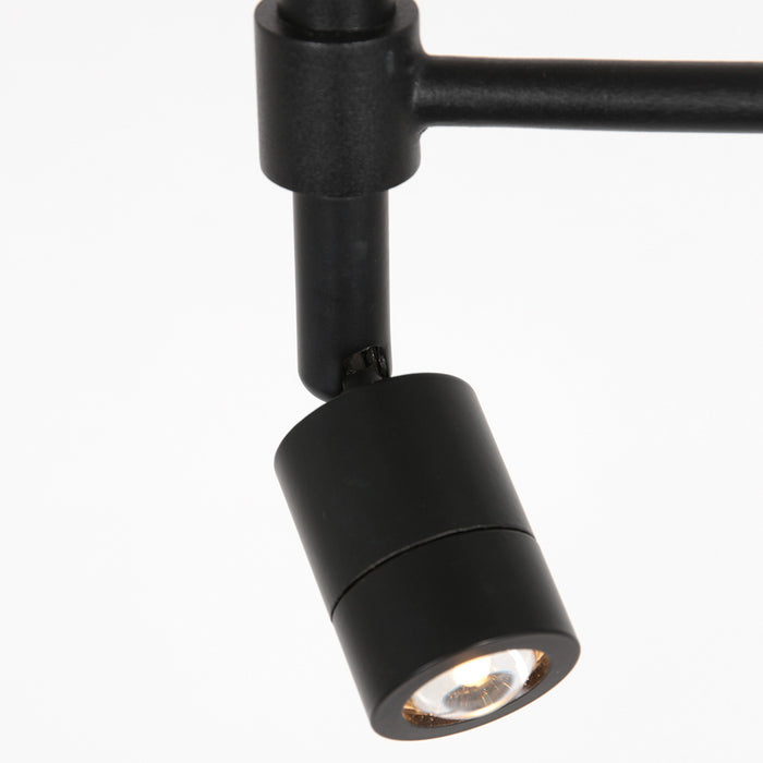 Steinhauer - vloerlamp - Stang - zwart - bamboe metaal - schemerlamp