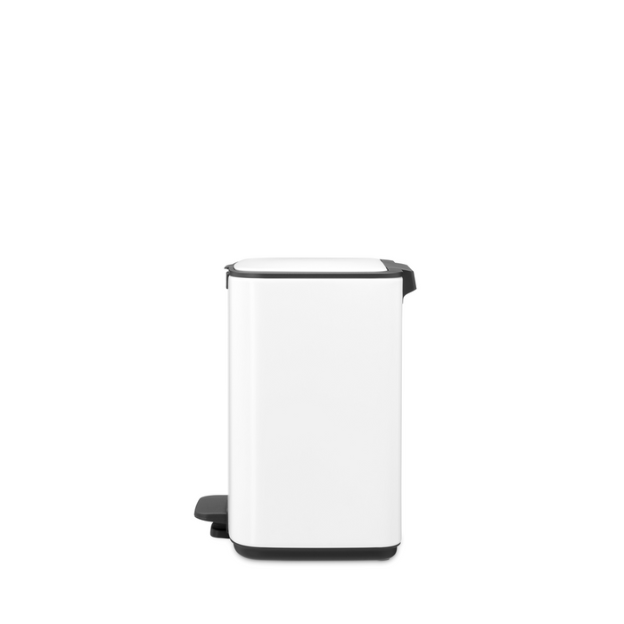 Brabantia Bo Pedaalemmer 7L, kunststof binnenemmer - White
