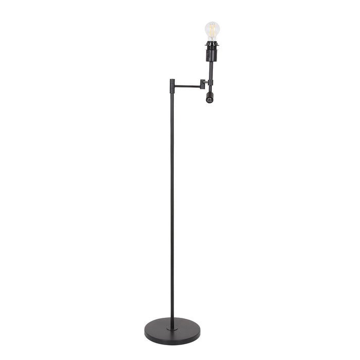 Steinhauer - vloerlamp - Stang - zwart - bamboe metaal - schemerlamp