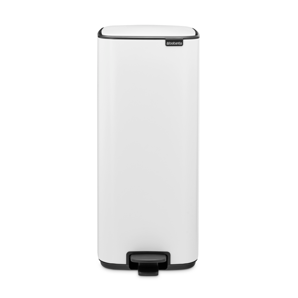 Brabantia Bo Pedaalemmer 30L, kunststof binnenemmer - White