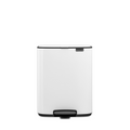 Brabantia Bo Pedaalemmer 12L, kunststof binnenemmer - White