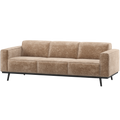 WOOOD Statement 3-Zits Bank 230 cm - Chenille - Velvet Taupe
