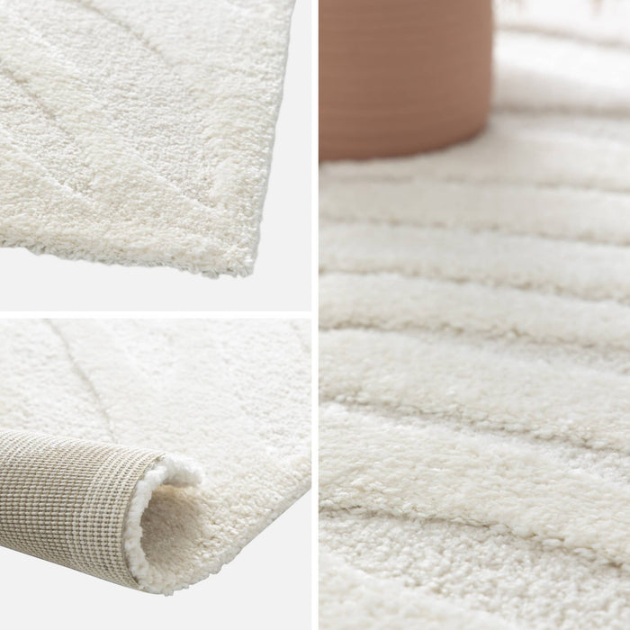 sweeek - Binnentapijt met motief in crème kleur