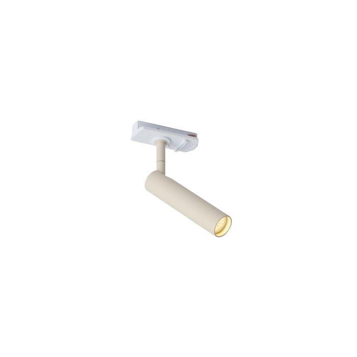 QAZQA Moderne spot beige met wit voor railsysteem 1-fase - Iconic Ivy