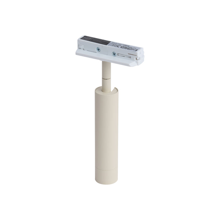 QAZQA Moderne spot beige met wit voor railsysteem 1-fase - Iconic Ivy