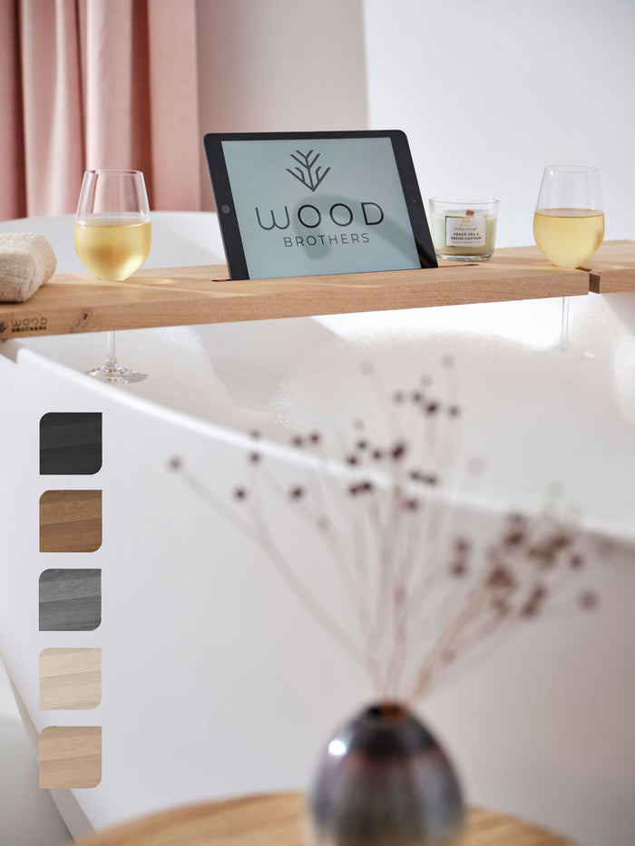 Badplank eiken naturel recht luxe 95 x 20 cm - 25 mm