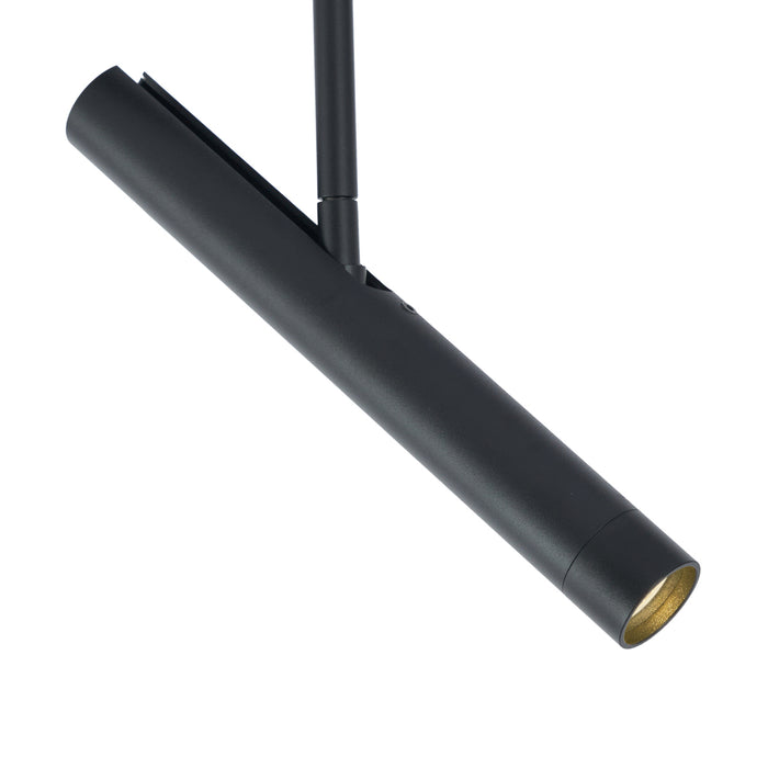 QAZQA Moderne spot zwart voor railsysteem 1-fase - Slimline Avery