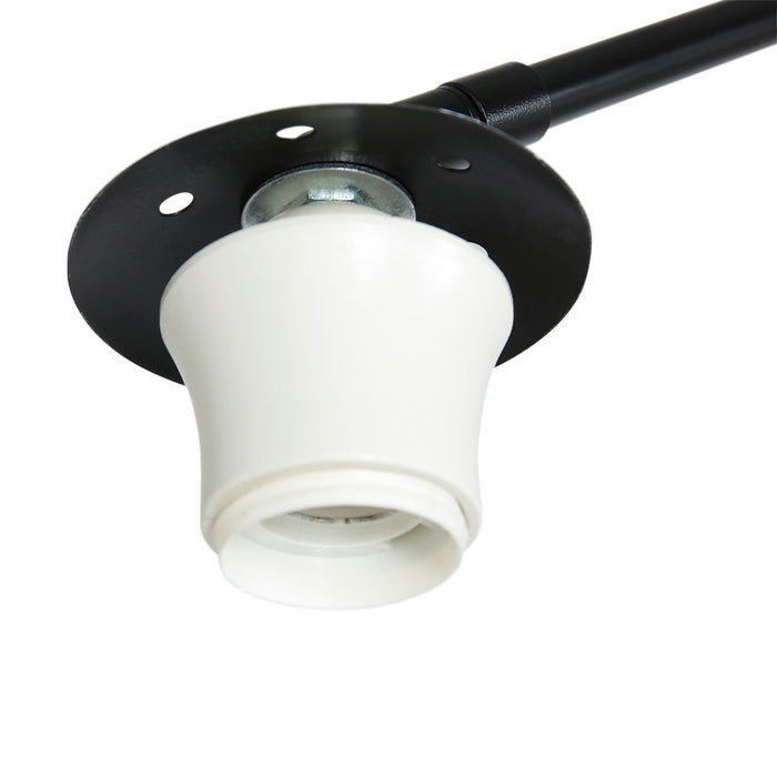 Steinhauer - vloerlamp - Sparkled Light - zwart - bamboe metaal -