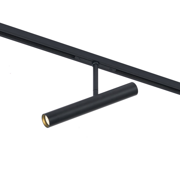 QAZQA Moderne spot zwart voor railsysteem 1-fase - Slimline Avery