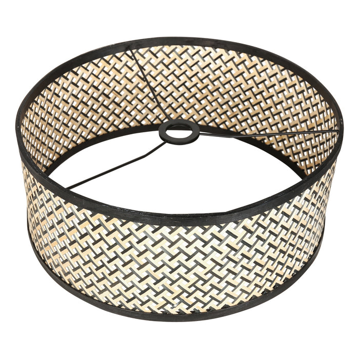 Steinhauer - vloerlamp - Sparkled Light - zwart - bamboe metaal -