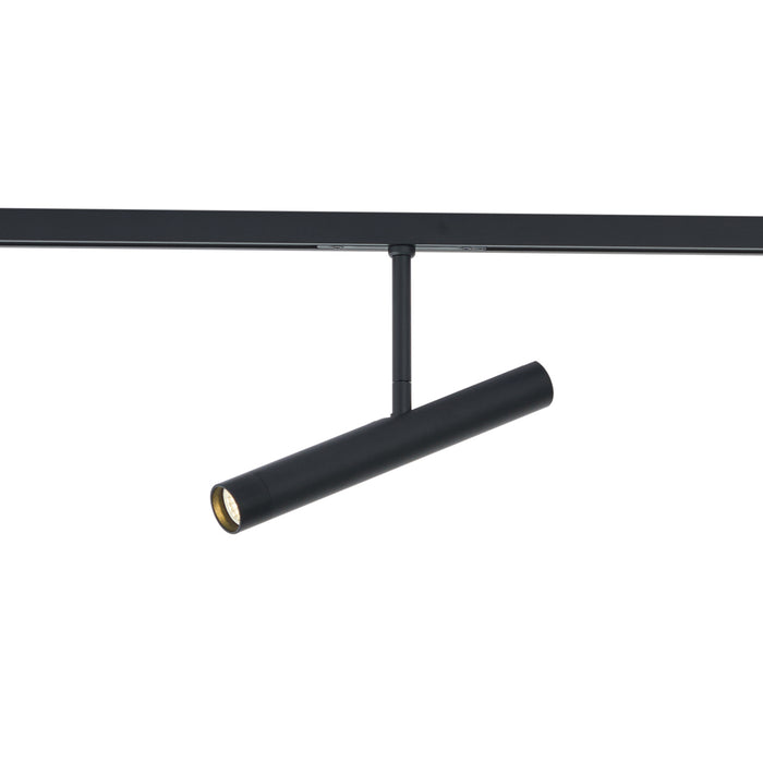QAZQA Moderne spot zwart voor railsysteem 1-fase - Slimline Avery