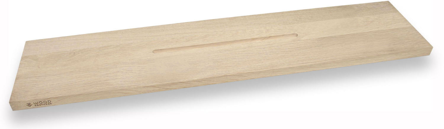 Badplank eiken naturel recht 80 x 20 cm - 25 mm