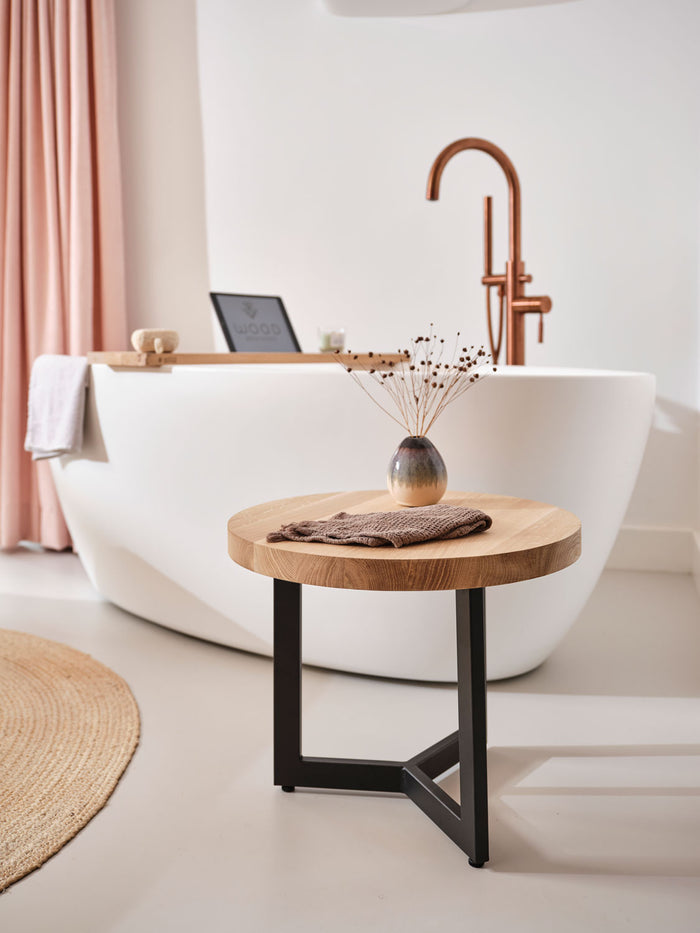 Badplank eiken naturel recht 80 x 20 cm - 25 mm