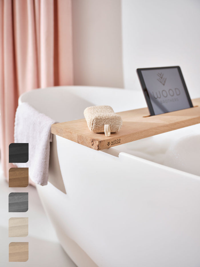 Badplank eiken naturel recht 75 x 20 cm - 25 mm