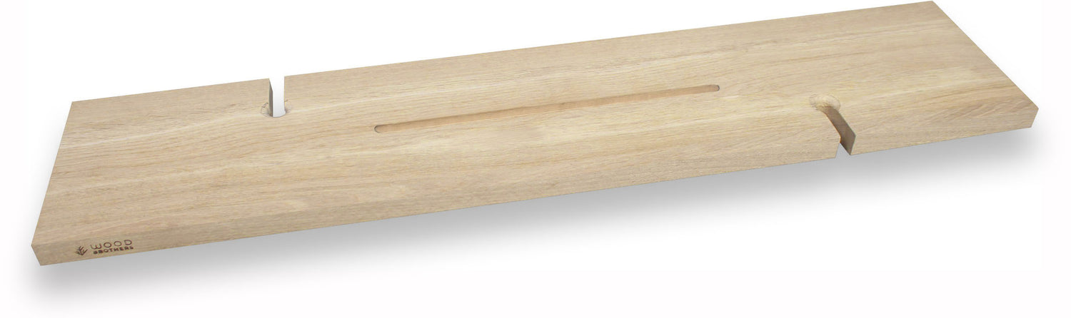 Badplank eiken naturel recht luxe 85 x 20 cm - 25 mm