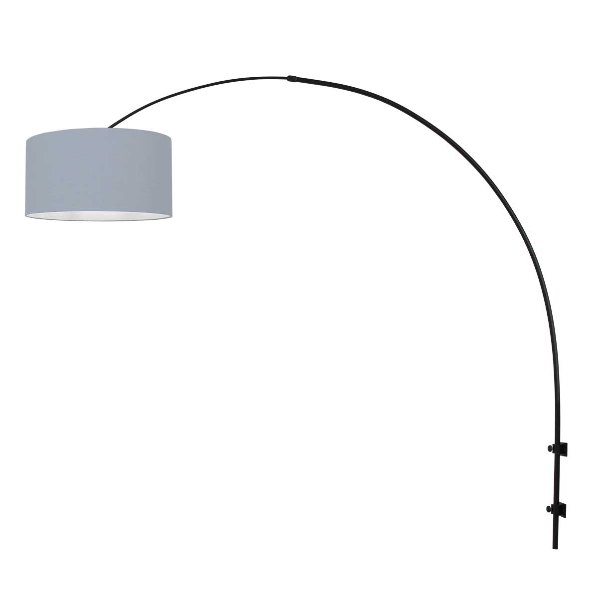 Steinhauer - wandlamp - Sparkled Light - zwart - linnen metaal - E27