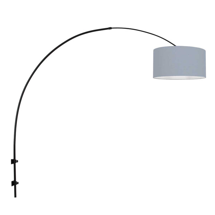 Steinhauer - wandlamp - Sparkled Light - zwart - linnen metaal - E27