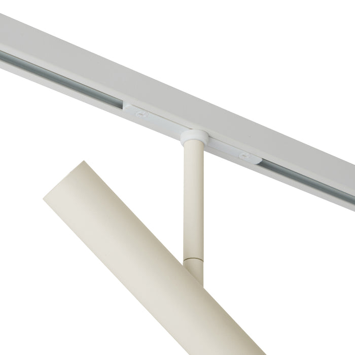 QAZQA Moderne spot beige met wit voor railsysteem 1-fase - Slimline
