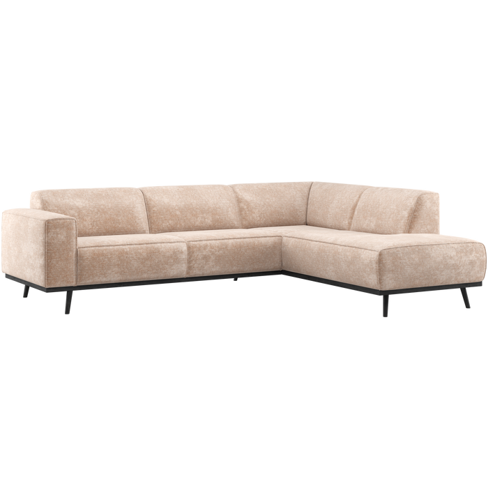WOOOD Statement Hoekbank Rechts - Chenille - Velvet Naturel