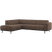 WOOOD Statement Hoekbank Links - Polyester - Bruin Melange