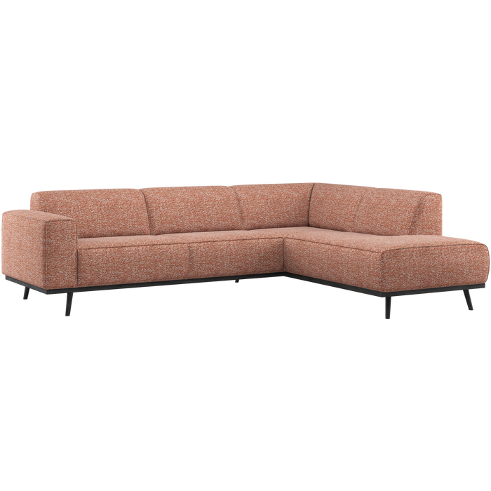 WOOOD Statement Hoekbank Rechts - Polyester - Terra Melange