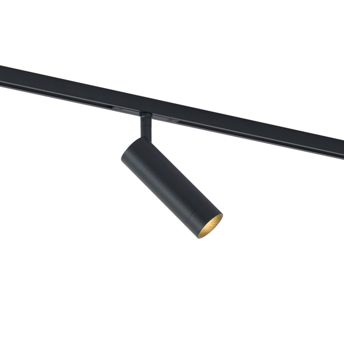 QAZQA Moderne spot zwart voor railsysteem 1-fase GU10 35mm - Slimline