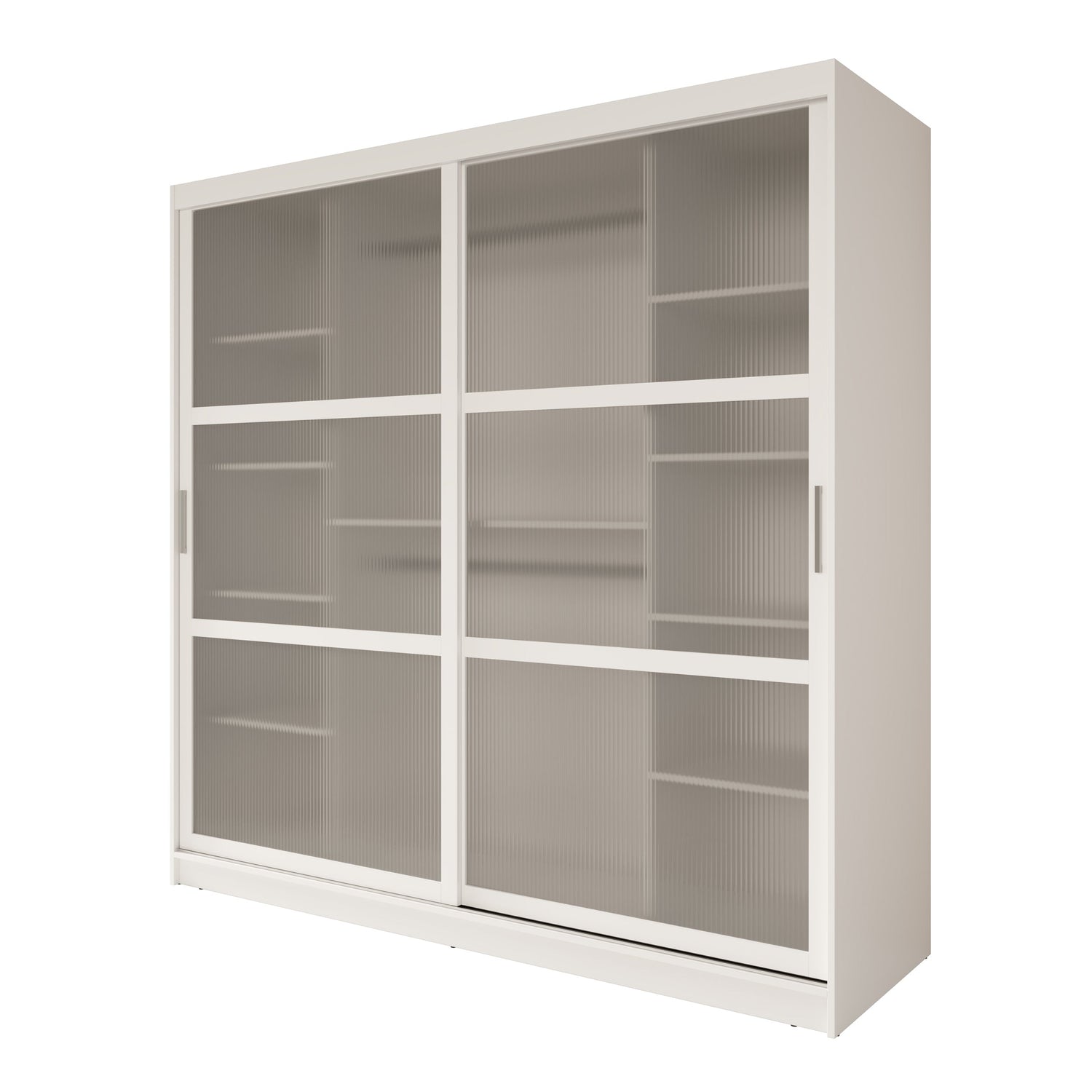 Meubella - Kledingkast Fessaro - Wit - 200 cm