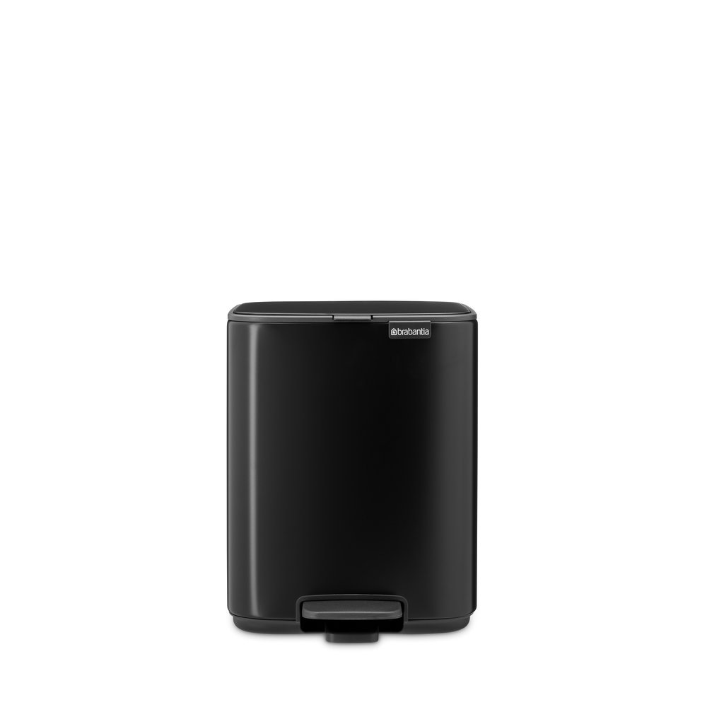 Brabantia Bo Pedaalemmer 7L, kunststof binnenemmer - Matt Black